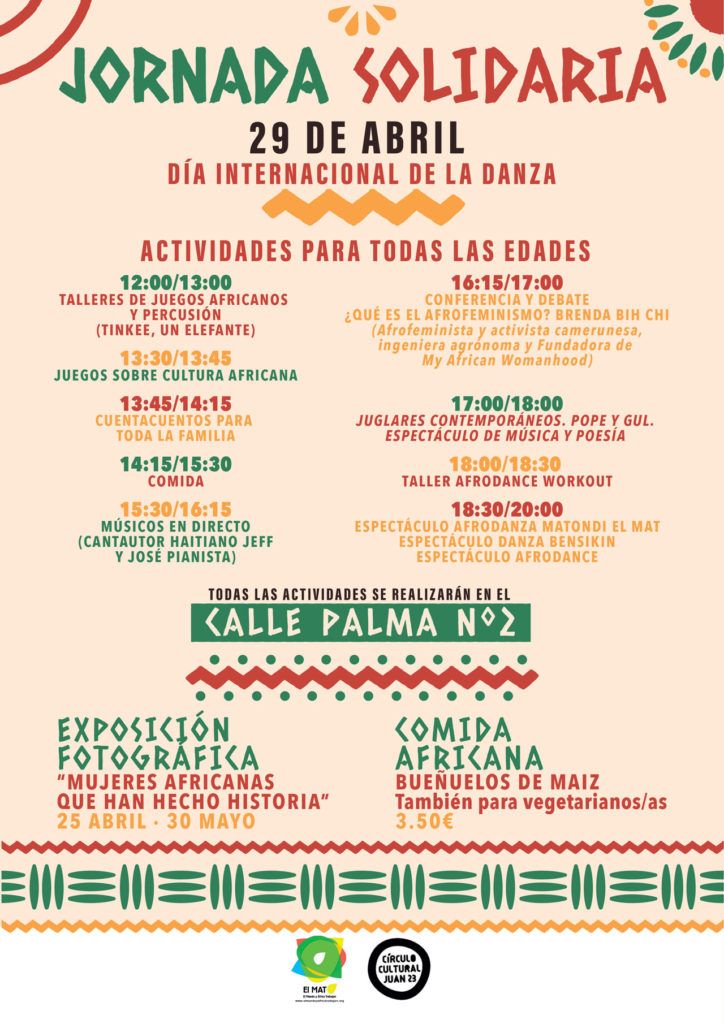 Cartel de Jornada solidaria: Día Internacional de la Danza
